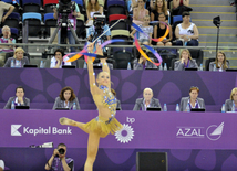 Azərbaycan gimnastı Marina Durunda Avropa Oyunlarında uğrla çıxış edib. Bakı, Azərbaycan, 21 iyun 2015